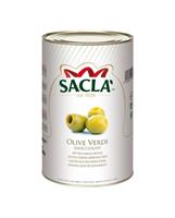 SACLA' OLIVE VERDI SNOC 4.1KG LATTA